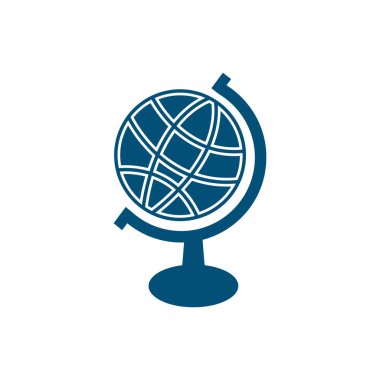 Küresel illüstrasyon simge vektör şablonu