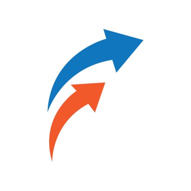 Ok ilüstrasyon logo vektör şablonu