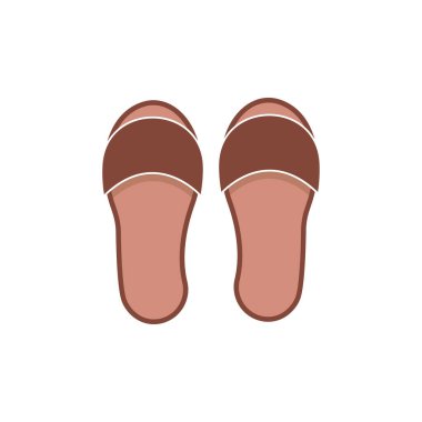 Terlik simgesi düz tasarım