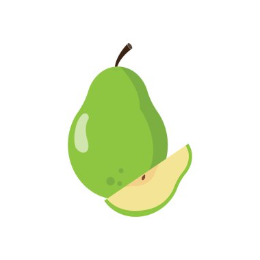 Guava illüstrasyon simgesi düz tasarım