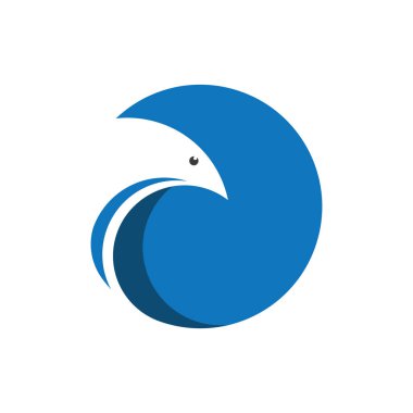 Kuş Logosu Şablonu vektör çizimi