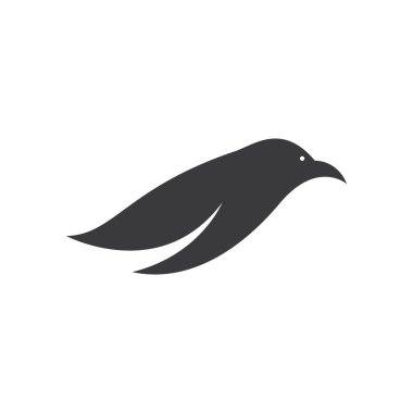 Kuş Logosu Şablonu vektör çizimi