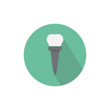 Diş bakımı logo simgesi düz tasarım