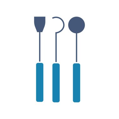 Diş bakımı logo simgesi düz tasarım