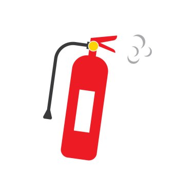 İtfaiyeci simgesi düz dizayn şablonu