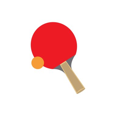 Masa tenisi ikonu düz tasarım