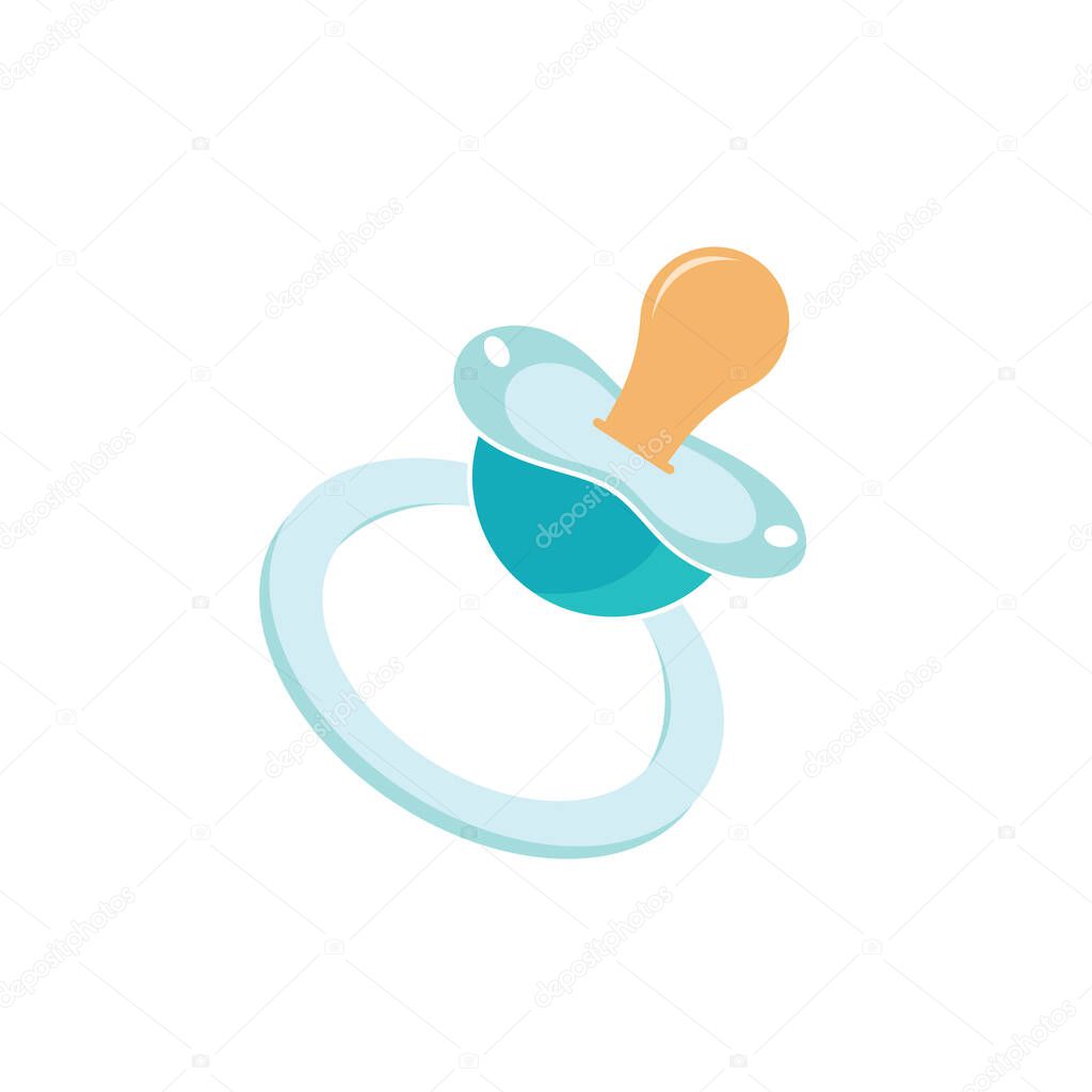 Baby pacifier icon illustration vector design