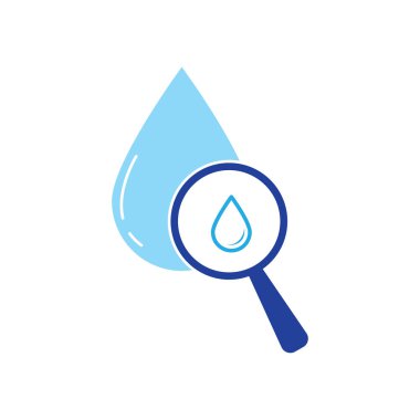 Su damlası illüstrasyon Logo şablon vektör tasarımı