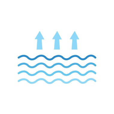 Su dalgası logo tasarım vektör şablonu