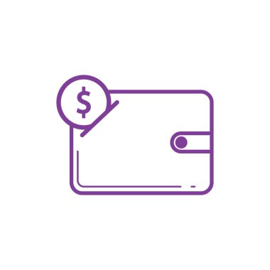 Para birimi logo simgesi vektör düz tasarımı