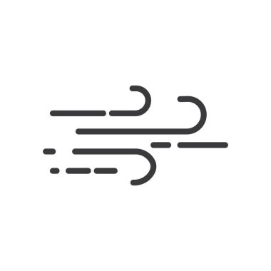 Rüzgar logosu düz tasarım