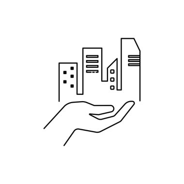 Çizgi simgesi düz dizayn ediliyor