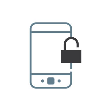 Bir telefon ekranında güvenliği simgeleyen kapalı bir asma kilit görüntülenir.