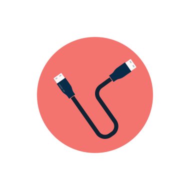 USB veri aktarımı simge vektör şablonu