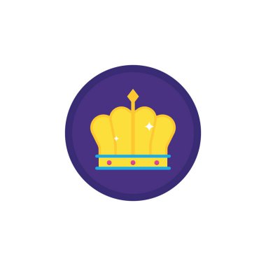 Crown illüstrasyon logo vektör tasarımı