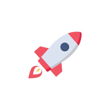 Roket Logosu Vektör Tasarım Şablonu