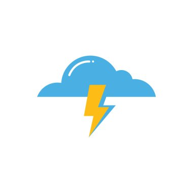 Bulut ve fırtına simgesi tasarımı