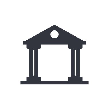 Sütun logosu düz tasarım