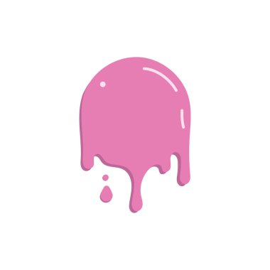 Damlacıkları boya pembe renk simgesi