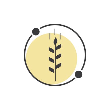 Tarım Buğday Logosu şablonu