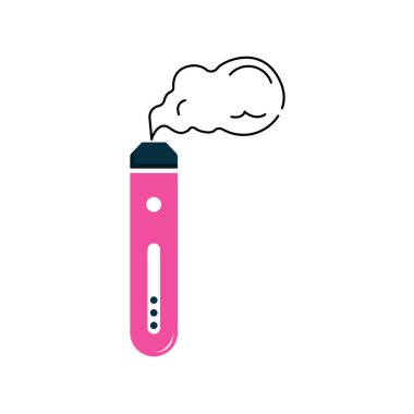 Vape ya da buhar simgesi düz tasarım