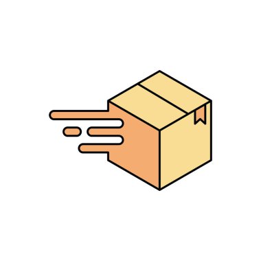 Teslimat kutusu Logo simge tasarım