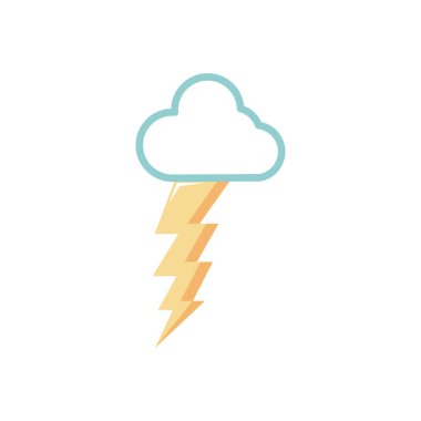Bulut ve yıldırım simgesi