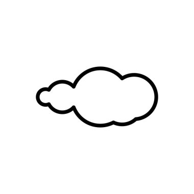 Bulut simgesi düz tasarımı
