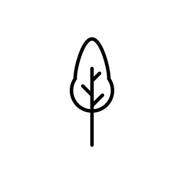 Siyah ve beyaz ağaç anahat