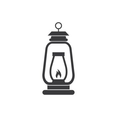 Bir fener ikonunun siyah beyaz silueti