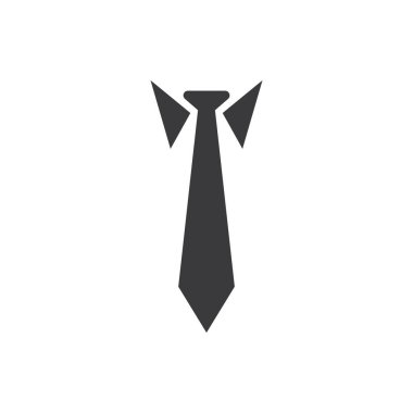 Basit siyah beyaz kravat..