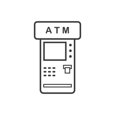 Bir ATM simgesinin satır çizimi