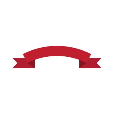 Kurdele simgesi düz tasarım vektör şablonu