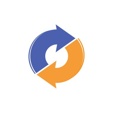 Ok illüstrasyon logo vektör şablonu