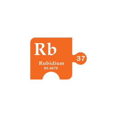 Periyodik tablo ögesi rubidyum.
