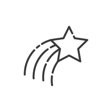 Yıldız Logosu illüstrasyon vektör düz tasarım şablonu