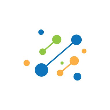 DNA illüstrasyon logo vektör tasarımı