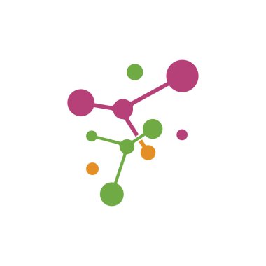 DNA illüstrasyon logo vektör tasarımı