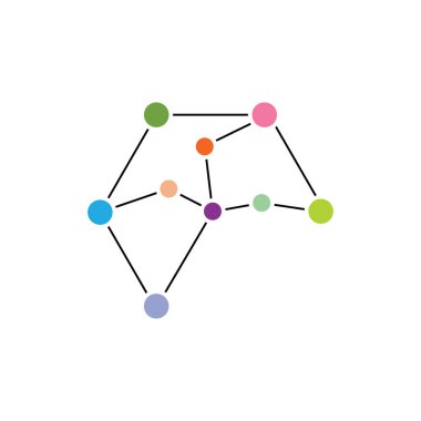 DNA illüstrasyon logo vektör tasarımı