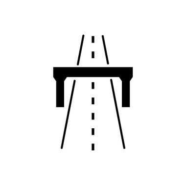 Köprü simgesi düz tasarım şablonu