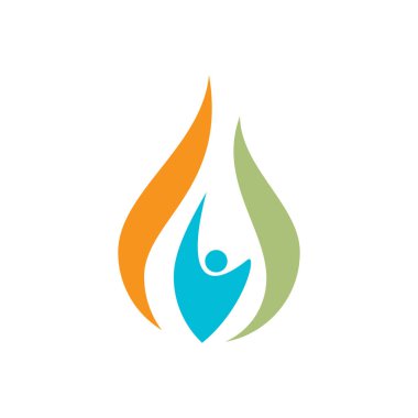 Gaz yağı ve doğa enerji logosu tasarımı 