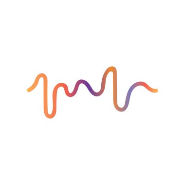 Soundwave Müzik ikonu vektör düz tasarım