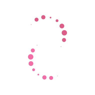 Çember nokta sembolü düz tasarım