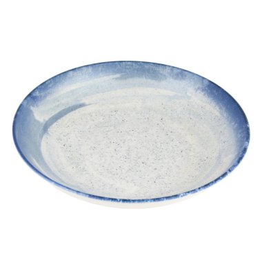 boş seramik plaka beyaz arkaplanda izole