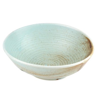 boş seramik plaka beyaz arkaplanda izole