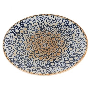 boş seramik plaka beyaz arkaplanda izole