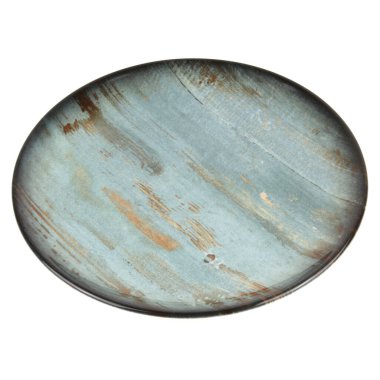 beyaz arkaplanda seramik plaka