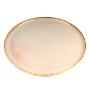 boş seramik plaka beyaz arkaplanda izole