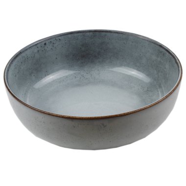 boş seramik plaka beyaz arkaplanda izole