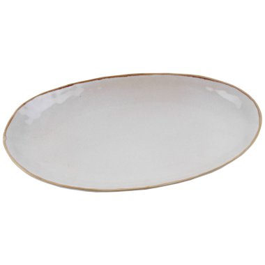 boş seramik plaka beyaz arkaplanda izole